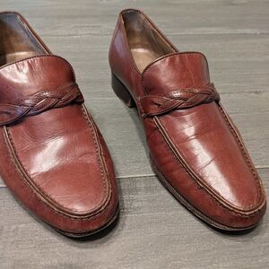 Craig Bally Womens Heeled Loafers 6.5W Leather